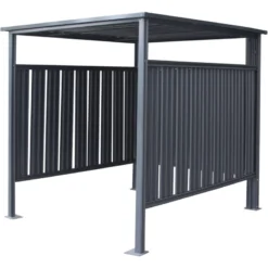 Abri à Vélos En Acier Thermolaqué Gris Anthracite 3,6m² Westmann