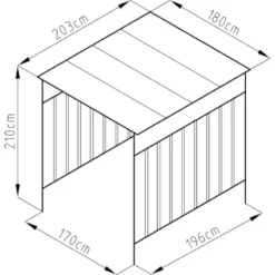 Abri à Vélos En Acier Thermolaqué Gris Anthracite 3,6m² Westmann -Jardin Abri Boutique abri a velos en acier thermolaque gris anthracite 36m westmann 5