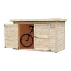 Jardin Abri Boutique -Jardin Abri Boutique abri a velos en bois naturel 210m cykel plancher baltic 1