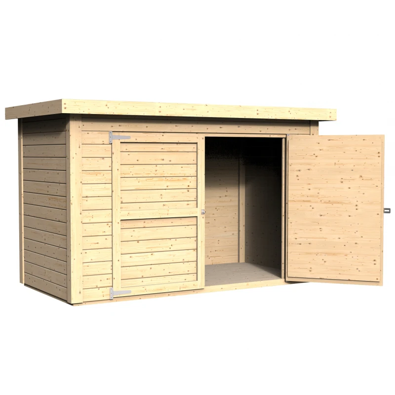 Abri à Vélos En Bois Naturel 2,10m² Cykel + Plancher – Baltic 1 Abri à Vélos En Bois Naturel 2,10m² Cykel + Plancher – Baltic