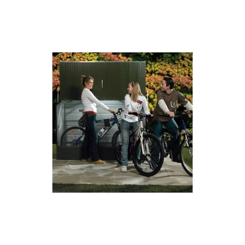 Abri à Vélos En Métal 1750L Vert 1,74m² + Kit D'ancrage TRIMETALS 1 Abri à Vélos En Métal 1750L Vert 1,74m² + Kit D'ancrage TRIMETALS