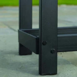 Abri Bûches En Acier Et Polyester 300D Capacité 1m³ Noir - ShelterLogic -Jardin Abri Boutique abri buches en acier et polyester 300d capacite 1m noir shelterlogic 2