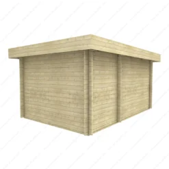 Abri Cloisonné Bois Massif 15m² MODERNE - Madriers 40mm Gardy Shelter -Jardin Abri Boutique abri cloisonne bois massif 15m moderne madriers 40mm gardy shelter 5