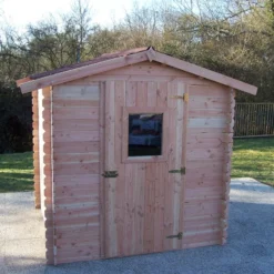 Abri En Douglas DALIA 4,71m² En Madriers 20mm - HABRITA -Jardin Abri Boutique abri dalia 482m en madriers douglas 20mm sans plancher habrita 1 4