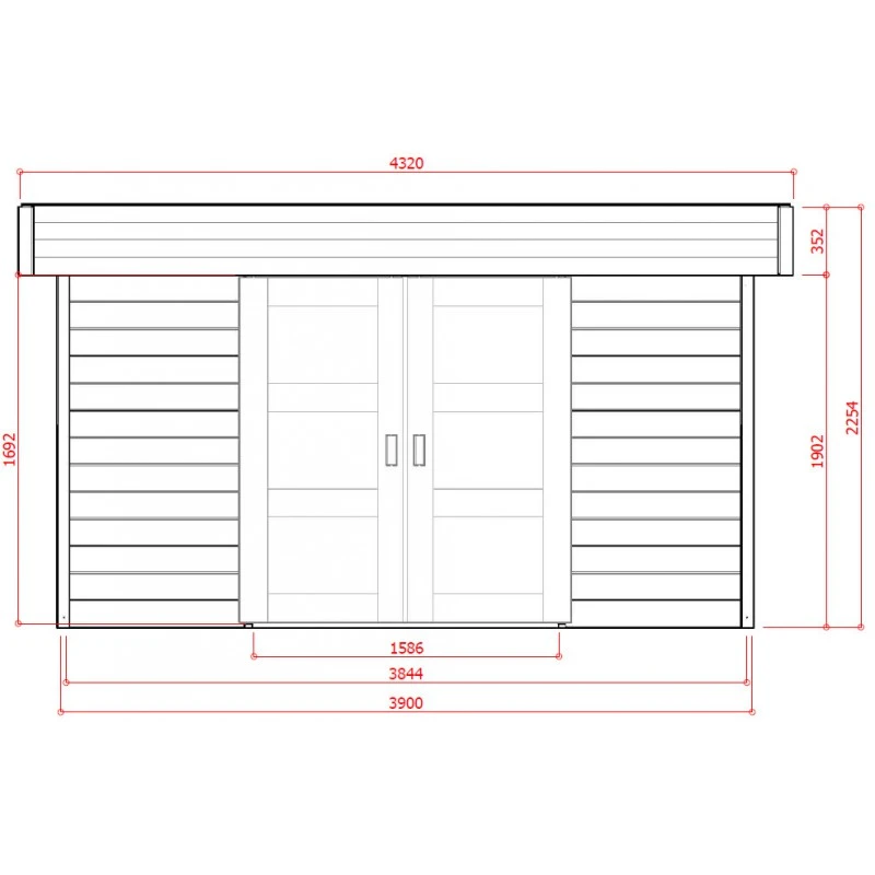 Abri De Jardin 12,07m² Malmo En Bois Traité Autoclave 28mm SOLID 2 Abri De Jardin 12,07m² Malmo En Bois Traité Autoclave 28mm SOLID – Image 2