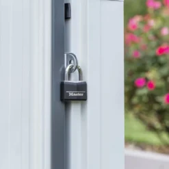 Abri De Jardin 2,35m² Monopente En Acier Galvanisé Anthracite Spacemaker -Jardin Abri Boutique abri de jardin 235m monopente en acier galvanise anthracite spacemaker 3