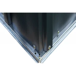 Abri De Jardin 2,5m² Toit Double Pente En Acier Galvanisé Anthracite Spacemaker -Jardin Abri Boutique abri de jardin 25m toit double pente en acier galvanise anthracite spacemaker 5