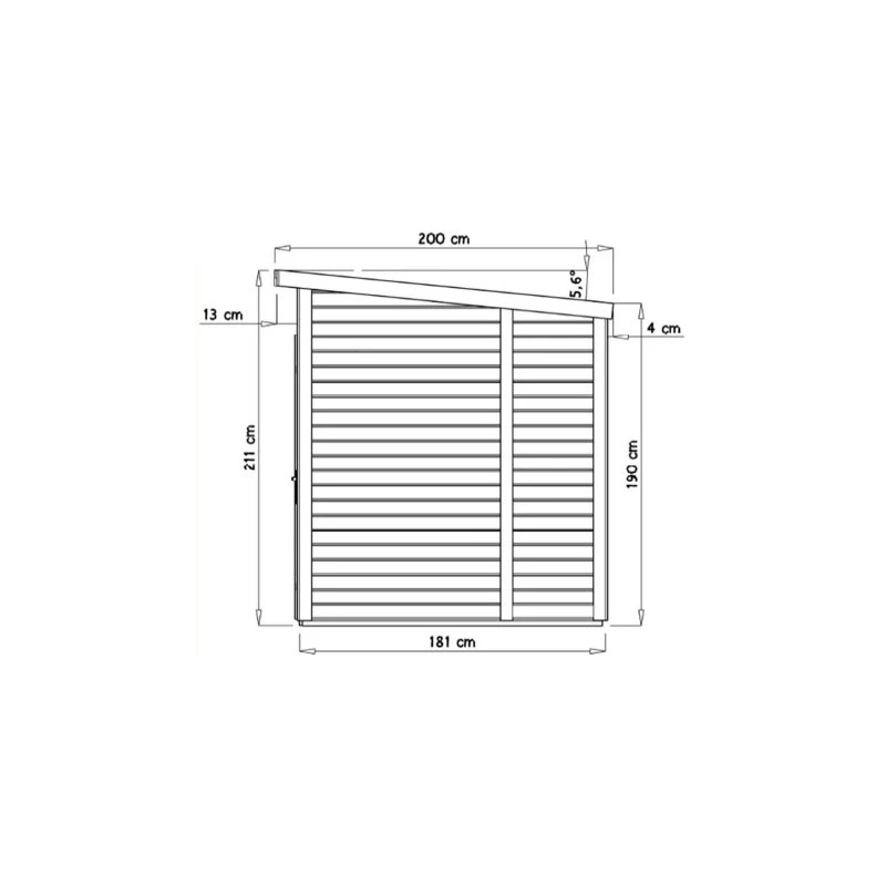 Abri De Jardin 4,31m² Skur 4 + Plancher Traité Peint Gris Baltic 2 Abri De Jardin 4,31m² Skur 4 + Plancher Traité Peint Gris Baltic – Image 2