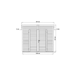 Abri De Jardin 4,31m² Skur 4 + Plancher Traité Peint Gris Baltic 8 Abri De Jardin 4,31m² Skur 4 + Plancher Traité Peint Gris Baltic -Jardin Abri Boutique abri de jardin 431m skur 4 plancher traite peint gris baltic 2