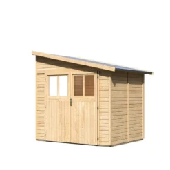 Abri De Jardin Adossé En Bois Certifié 4,18m² Bomlitz 2 - Karibu -Jardin Abri Boutique abri de jardin adosse en bois certifie 418m bomlitz 2 karibu 3