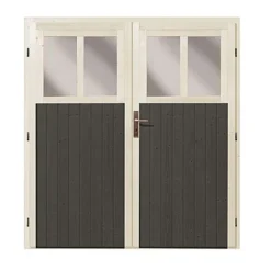 Abri De Jardin Adossé En Bois Gris Terre 8,27m² Bomlitz 4 - Karibu -Jardin Abri Boutique abri de jardin adosse en bois gris terre 827m bomlitz 4 karibu 3