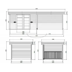 Abri De Jardin Arhus 7,65m² En Bois Traité Autoclave 28mm Avec Terrasse Couverte - SOLID -Jardin Abri Boutique abri de jardin arhus 1988m en bois traite autoclave 28mm avec terrasse couverte solid 2