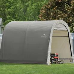 Abri De Jardin Démontable 9m² à Toit Arrondi En Acier Et Polyéthylène Gris – Shelter Logic -Jardin Abri Boutique abri de jardin demontable 9m a toit arrondi en acier et polyethylene gris shelter logic 2
