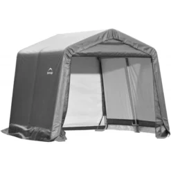 Abri De Jardin Démontable 9m² En Acier Et Polyéthylène Gris – Shelter Logic -Jardin Abri Boutique abri de jardin demontable 9m en acier et polyethylene gris shelter logic 3