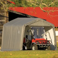 Abri De Jardin Démontable 9m² En Acier Et Polyéthylène Gris – Shelter Logic -Jardin Abri Boutique abri de jardin demontable 9m en acier et polyethylene gris shelter logic 4