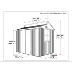 Abri De Jardin En Aluminium Gris Avec Puits De Lumière 4,33m² + Kit Fondation - DURAMAX -Jardin Abri Boutique abri de jardin en aluminium gris avec puits de lumiere 433m kit fondation duramax 2