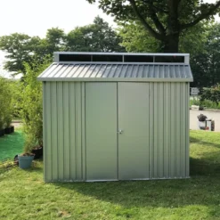 Abri De Jardin En Aluminium Gris Avec Puits De Lumière 4,33m² + Kit Fondation - DURAMAX -Jardin Abri Boutique abri de jardin en aluminium gris avec puits de lumiere 433m kit fondation duramax 3