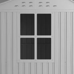 Abri De Jardin En Aluminium Gris Avec Puits De Lumière 5,33m² + Kit Fondation - DURAMAX -Jardin Abri Boutique abri de jardin en aluminium gris avec puits de lumiere 533m kit fondation duramax 3