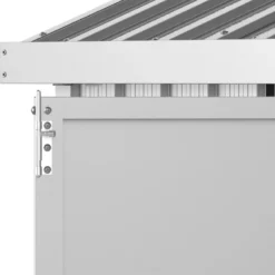 Abri De Jardin En Aluminium Gris Avec Puits De Lumière 5,33m² + Kit Fondation - DURAMAX -Jardin Abri Boutique abri de jardin en aluminium gris avec puits de lumiere 533m kit fondation duramax 5