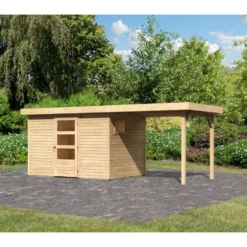 Abri De Jardin En Bois 6,55m² Avec Appentis De 2,40 M Freiburg 4 - Karibu