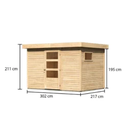 Abri De Jardin En Bois 6,55m² Freiburg 4 - Karibu -Jardin Abri Boutique abri de jardin en bois 655m freiburg 4 karibu 2