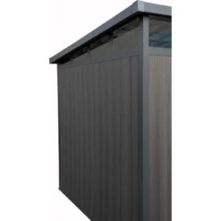 Abri De Jardin En Bois Composite 28mm Anthracite 5,28m² GORDON Skylight - Woodlife Garden -Jardin Abri Boutique abri de jardin en bois composite 28mm anthracite 528m gordon skylight woodlife garden 4