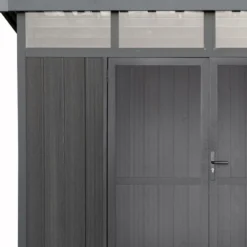 Abri De Jardin En Bois Composite 28mm Anthracite 6,69m² GORDON Skylight - Woodlife Garden -Jardin Abri Boutique abri de jardin en bois composite 28mm anthracite 669m gordon skylight woodlife garden 3