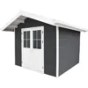Abri De Jardin En Bois Composite 28mm Anthracite 7,78m² PREMIUM - Woodlife Garden