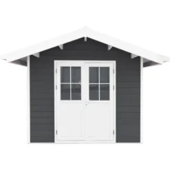 Abri De Jardin En Bois Composite 28mm Anthracite 7,78m² PREMIUM - Woodlife Garden -Jardin Abri Boutique abri de jardin en bois composite 28mm anthracite 778m premium woodlife garden 2