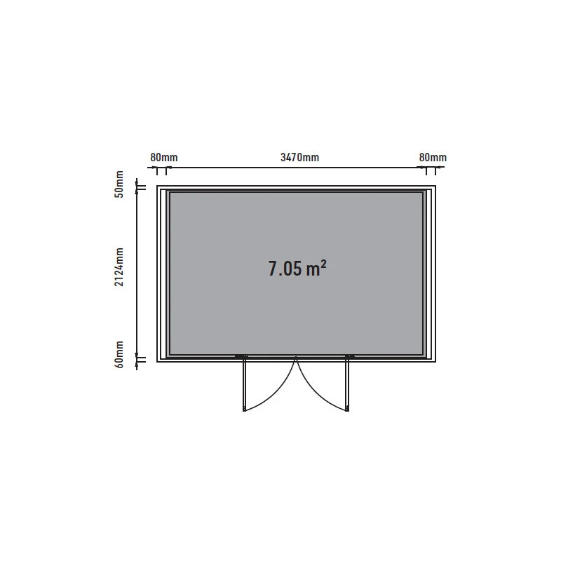 Abri De Jardin En Bois Composite 28mm Anthracite 8,09m² GORDON Skylight - Woodlife Garden 5 Abri De Jardin En Bois Composite 28mm Anthracite 8,09m² GORDON Skylight - Woodlife Garden – Image 5