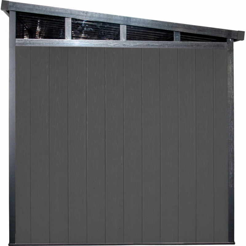 Abri De Jardin En Bois Composite 28mm Anthracite 8,09m² GORDON Skylight - Woodlife Garden 6 Abri De Jardin En Bois Composite 28mm Anthracite 8,09m² GORDON Skylight - Woodlife Garden – Image 6