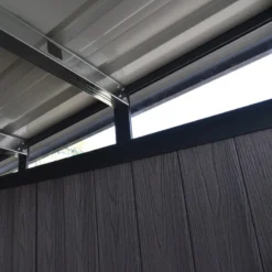 Abri De Jardin En Bois Composite 28mm Anthracite 8,09m² WINSTON Skylight - Woodlife Garden -Jardin Abri Boutique abri de jardin en bois composite 28mm anthracite 809m winston skylight woodlife garden 5