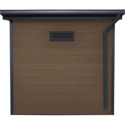 Abri De Jardin En Bois Composite 28mm Aspect Bois 4,41m² PREMIUM Toit Plat - Woodlife Garden -Jardin Abri Boutique abri de jardin en bois composite 28mm aspect bois 441m premium toit plat woodlife garden 4