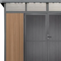 Abri De Jardin En Bois Composite 28mm Aspect Bois 6,69m² GORDON Skylight - Woodlife Garden -Jardin Abri Boutique abri de jardin en bois composite 28mm aspect bois 669m gordon skylight woodlife garden 3