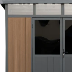 Abri De Jardin En Bois Composite 28mm Aspect Bois 6,69m² WINSTON Skylight - Woodlife Garden -Jardin Abri Boutique abri de jardin en bois composite 28mm aspect bois 669m winston skylight woodlife garden 3