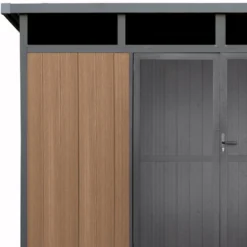 Abri De Jardin En Bois Composite 28mm Aspect Bois 8,09m² GORDON Skylight - Woodlife Garden -Jardin Abri Boutique abri de jardin en bois composite 28mm aspect bois 809m gordon skylight woodlife garden 2