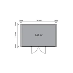 Abri De Jardin En Bois Composite 28mm Aspect Bois 8,09m² WINSTON Skylight - Woodlife Garden -Jardin Abri Boutique abri de jardin en bois composite 28mm aspect bois 809m winston skylight woodlife garden 2