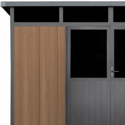 Abri De Jardin En Bois Composite 28mm Aspect Bois 8,09m² WINSTON Skylight - Woodlife Garden -Jardin Abri Boutique abri de jardin en bois composite 28mm aspect bois 809m winston skylight woodlife garden 3
