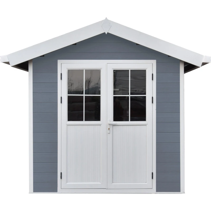 Abri De Jardin En Bois Composite 28mm Gris Clair 4,77m² PREMIUM - Woodlife Garden 2 Abri De Jardin En Bois Composite 28mm Gris Clair 4,77m² PREMIUM - Woodlife Garden – Image 2