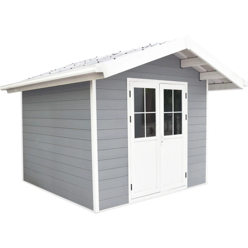 Abri De Jardin En Bois Composite 28mm Gris Clair 7,78m² PREMIUM - Woodlife Garden 2 Abri De Jardin En Bois Composite 28mm Gris Clair 7,78m² PREMIUM - Woodlife Garden – Image 2