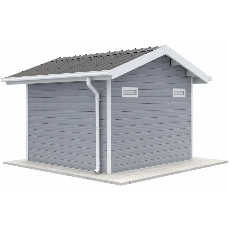 Abri De Jardin En Bois Composite 28mm Gris Clair 7,78m² PREMIUM - Woodlife Garden 5 Abri De Jardin En Bois Composite 28mm Gris Clair 7,78m² PREMIUM - Woodlife Garden – Image 5