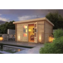 Abri De Jardin En Bois Massif 10,60m² Bastrup 7 – Karibu -Jardin Abri Boutique abri de jardin en bois massif 1060m bastrup 7 woodfeeling 2