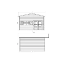 Abri De Jardin En Bois Massif 44mm - 19,2m² Jasmin + Mezzanine 8,68m² – Forest Style -Jardin Abri Boutique abri de jardin en bois massif 192m jasmin mezzanine 868m forest style 2