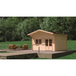 Abri De Jardin En Bois Massif 44mm - 19,2m² Jasmin + Mezzanine 8,68m² – Forest Style -Jardin Abri Boutique abri de jardin en bois massif 192m jasmin mezzanine 868m forest style 4