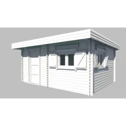 Abri De Jardin En Bois Massif 25,38m² – Madriers 60mm – Toiture En Bac Acier – Habrita -Jardin Abri Boutique abri de jardin en bois massif 2538m madriers 60mm toiture en bac acier habrita 2