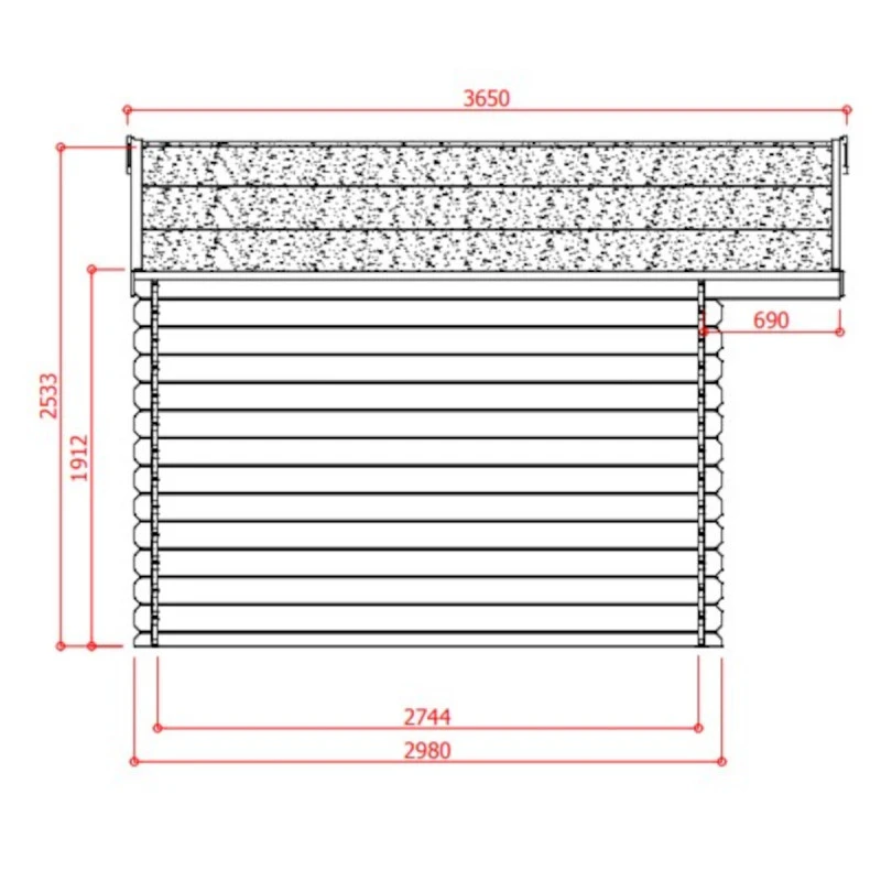Abri De Jardin En Bois Massif 28mm Douai Avec Double Porte 15,16m² - SOLID 4 Abri De Jardin En Bois Massif 28mm Douai Avec Double Porte 15,16m² - SOLID – Image 4