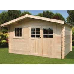 Abri De Jardin En Bois Massif 34mm Salzburg Avec Double Porte 11,56m² - SOLID