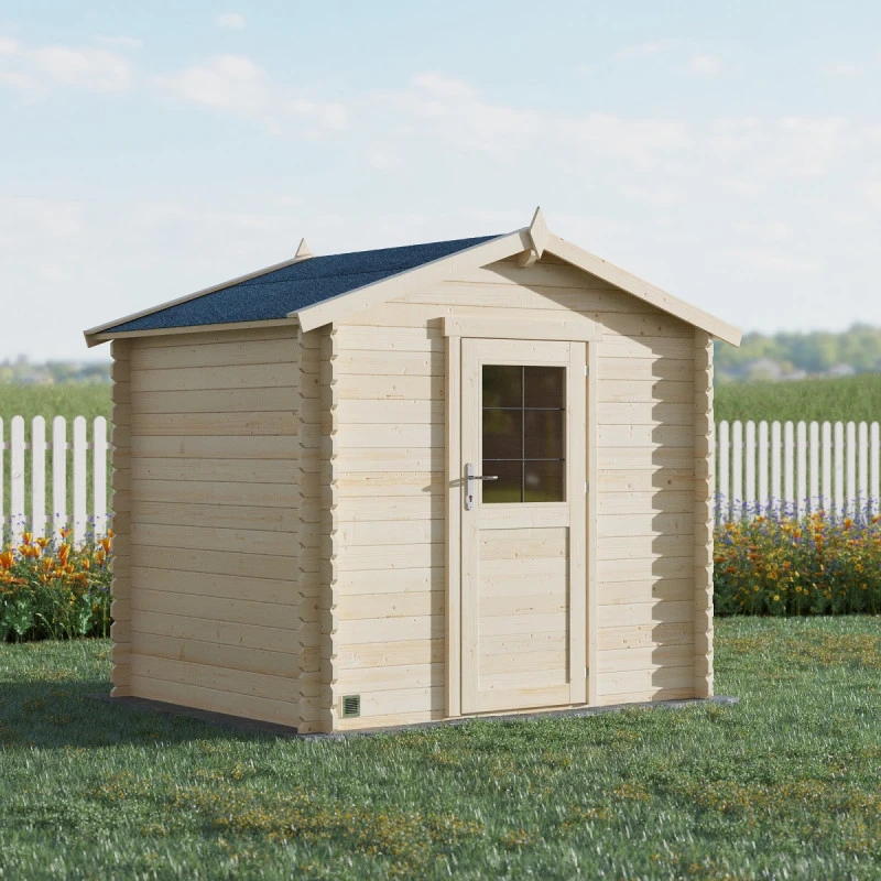 Abri De Jardin En Bois Massif 4,9m² KARIBA – Madriers 19mm – Forest Style 1 Abri De Jardin En Bois Massif 4,9m² KARIBA – Madriers 19mm – Forest Style