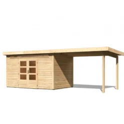 Abri De Jardin En Bois Massif 8,88m² Kandern 7 Avec Appentis 320cm – Karibu 8 Abri De Jardin En Bois Massif 8,88m² Kandern 7 Avec Appentis 320cm – Karibu -Jardin Abri Boutique abri de jardin en bois massif 888m kandern 7 avec appentis 320cm woodfeeling 2