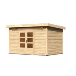 Abri De Jardin En Bois Massif 8,88m² Kandern 7 – Karibu -Jardin Abri Boutique abri de jardin en bois massif 888m kandern 7 woodfeeling 2
